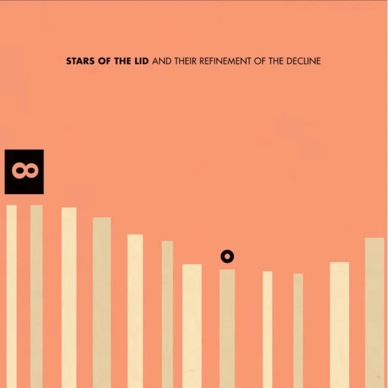 Psilocybin-Assisted Therapy playlist artwork - descending bars on warm coral